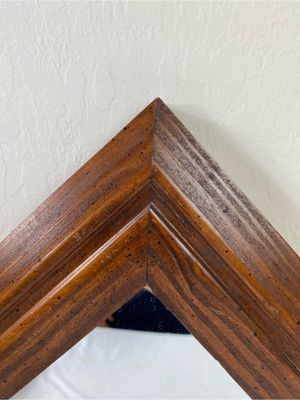 Rustic Brown Wood Framed Wall Mirror - Home Wall Decor Vintage